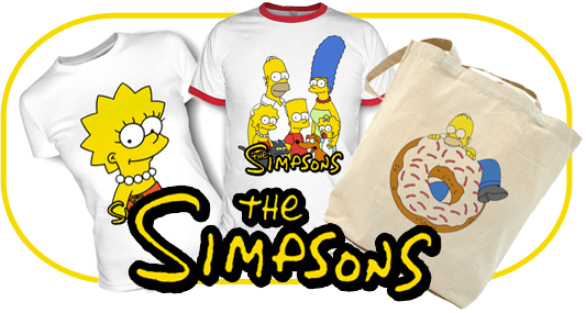 На витрине новые принты с Симпсонами - на футболках, сумках, кружках