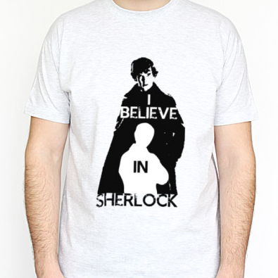 Футболка I believe in Sherlock на 4u.printdirect.ru