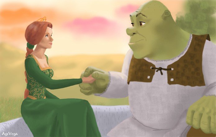 Fiona & Shrek first date - 9GAG