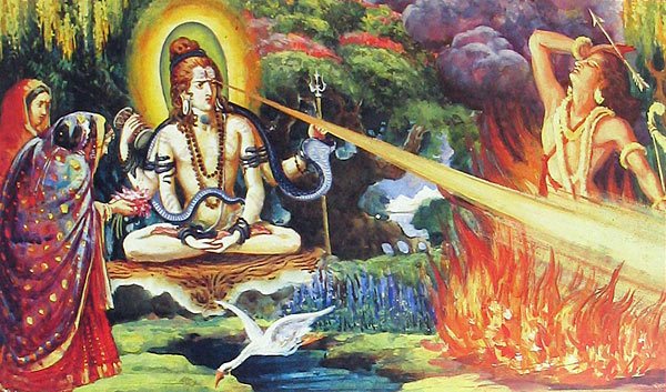 shiva burns kamadeva