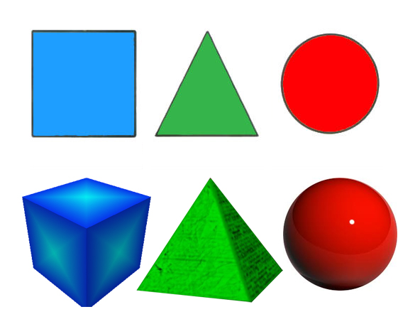 Квадрат треугольник шар. Квадрат куб треугольник пирамида. Куб пирамида шар квадрат круг треугольник. Разноцветные фигуры. Геометрические тела для детей.