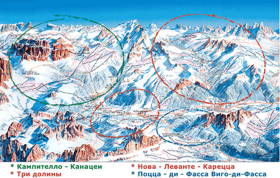 Карта три долины