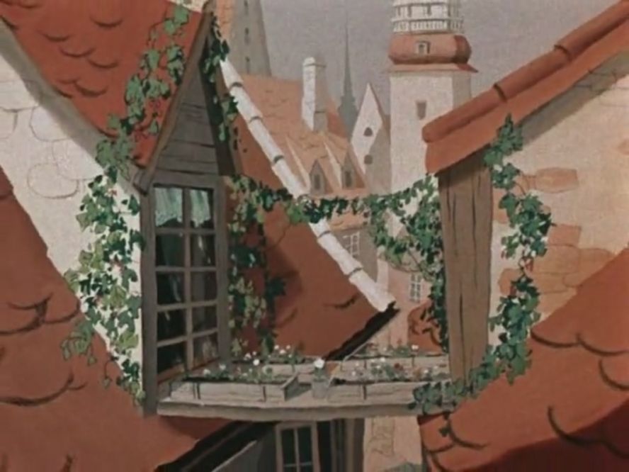 Рисунок дома кая и герды