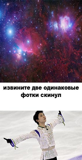 Это 2 одинаковые картинки мем