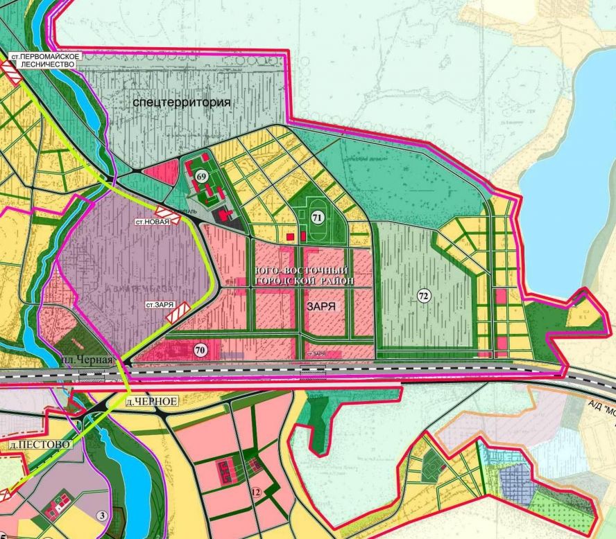 Карта микрорайона заря балашиха