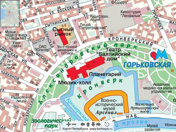 Карта театральная площадь москва