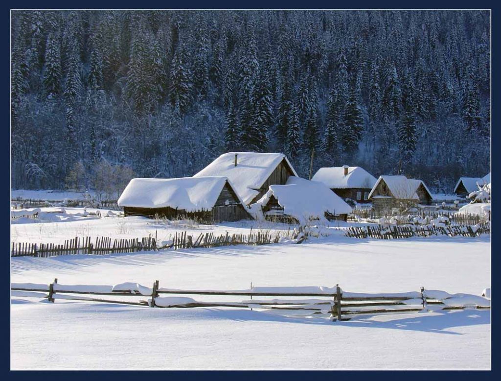 Сибирская деревня фото